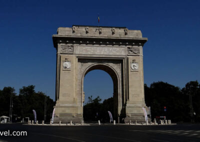 Romania Bucharest Arc de Triomphe