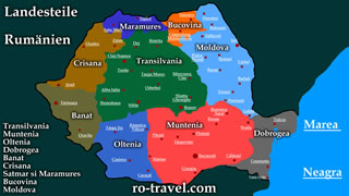 Landesteile Rumänien