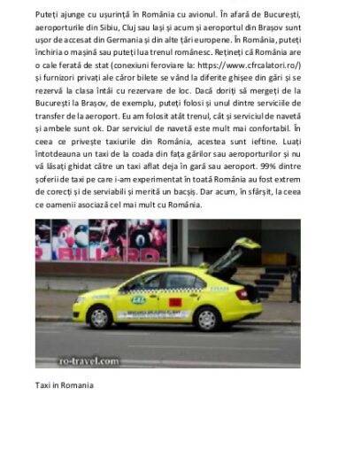 Romania Taxi
