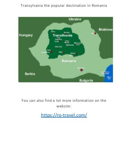 Travel Guide Transylvania Map