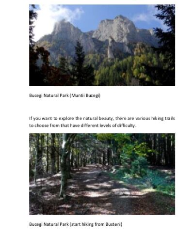 Natural sites in Romania