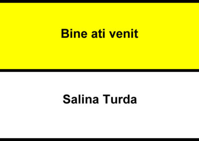 Bine ati venit Salina Turda