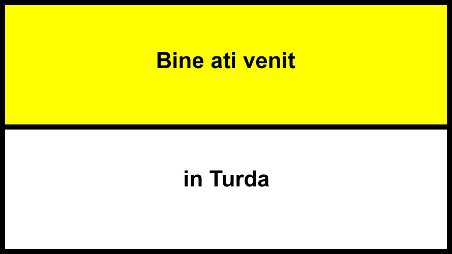 Bine ati venit Turda