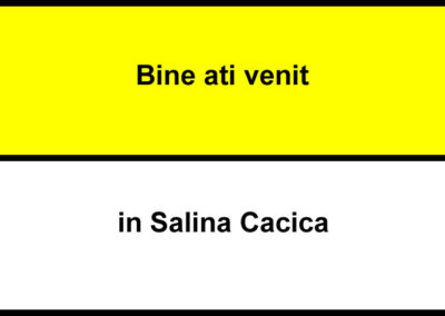 Bine ati venit Salina Cacica