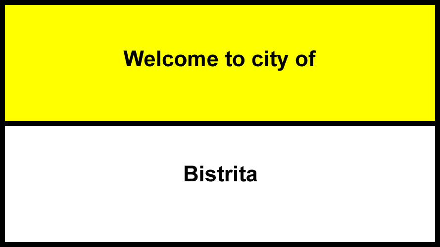 Welcome to Bistrita