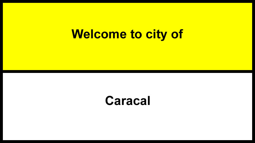 Welcome to Caracal