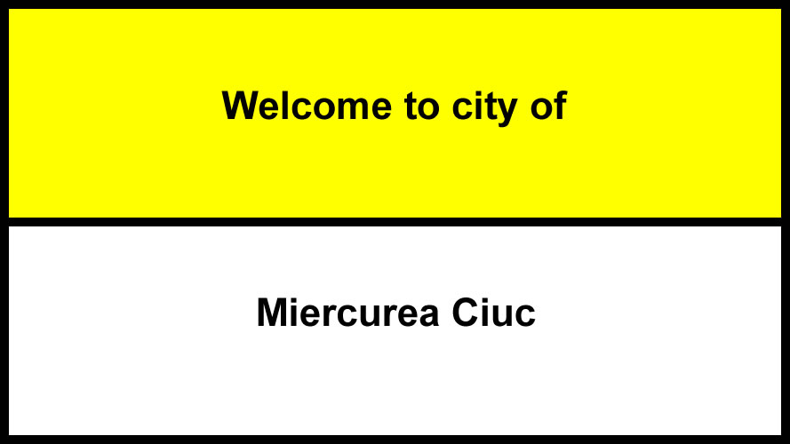 Welcome to Miercurea Ciuc