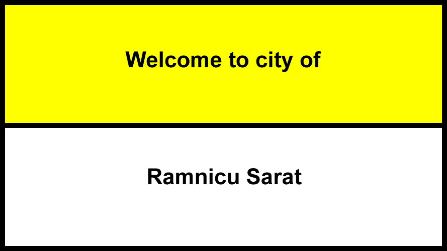 Welcome to Ramnicu Sarat