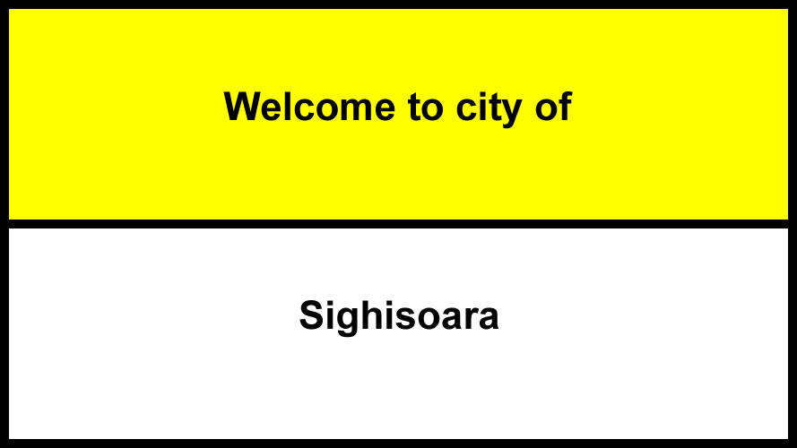 Welcome to Sighisoara