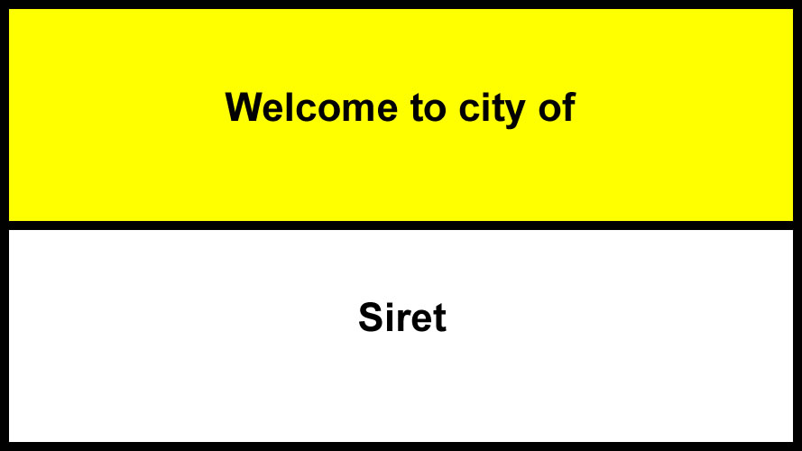 Welcome to Siret