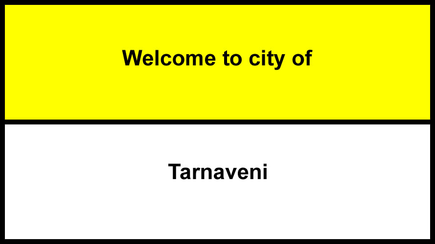 Welcome to Tarnaveni